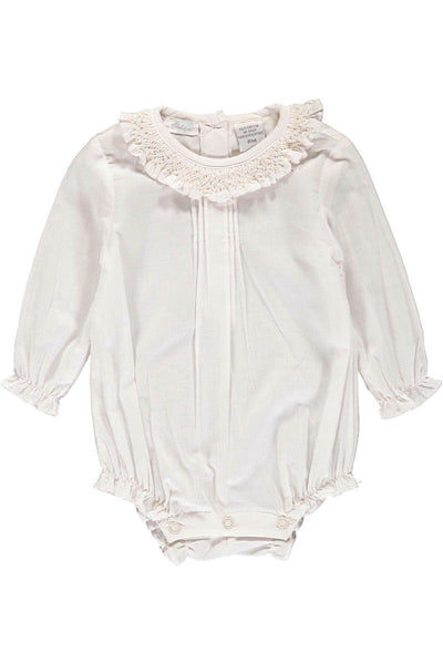 Baby Girl Long Sleeve Bubble Romper - Carriage Boutique