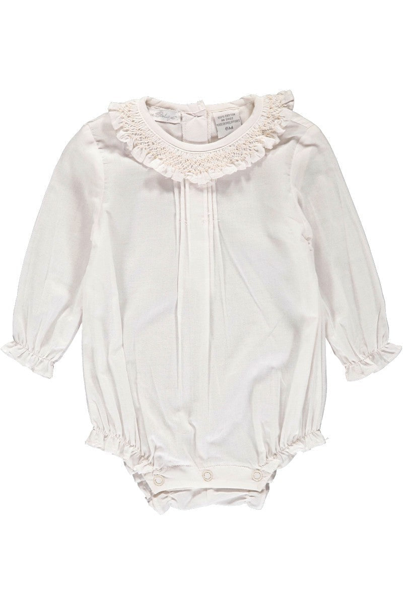 Baby Girl Long Sleeve Bubble Romper - Carriage Boutique