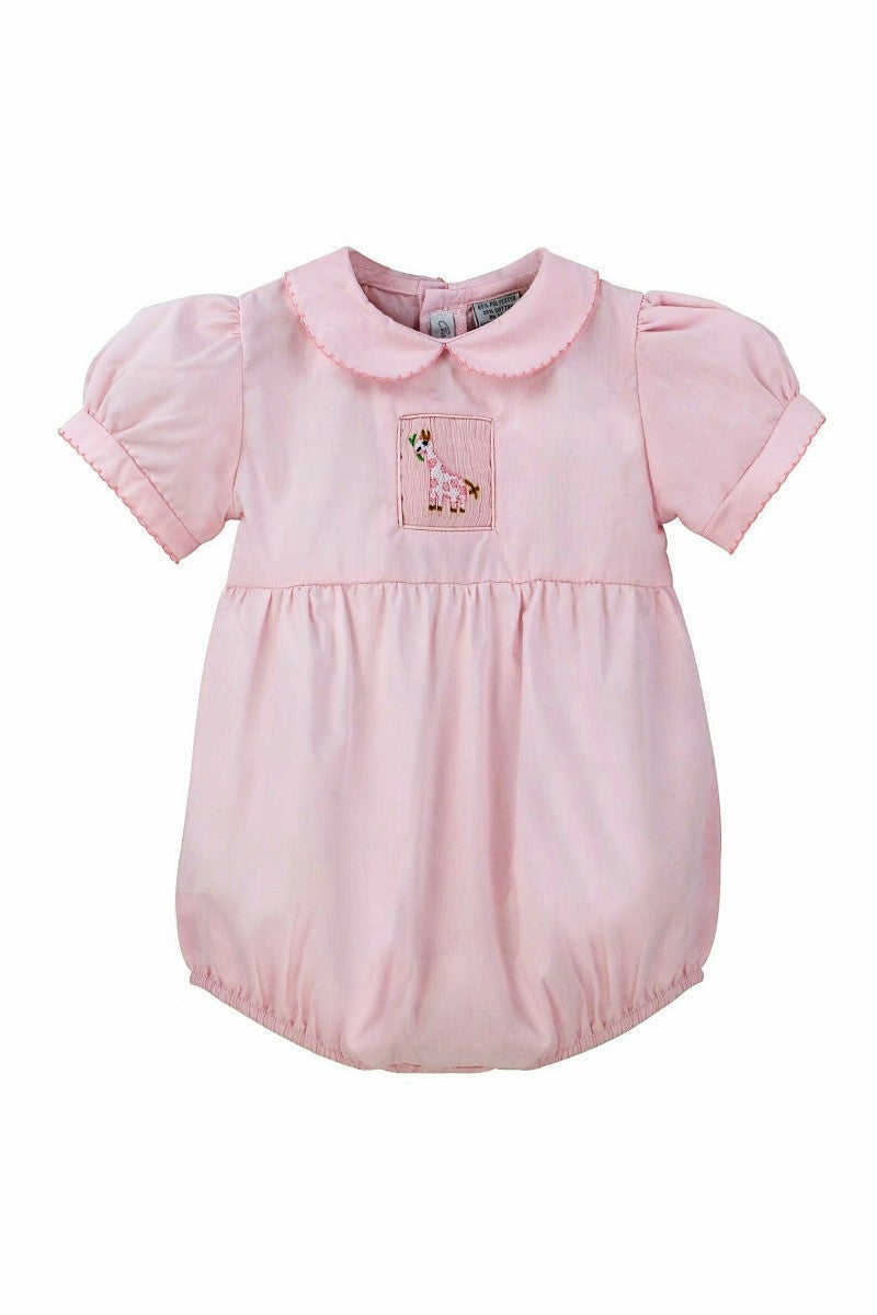 Carriage Boutique Baby Girl Hand Smocked Bubble Romper - Carriage Boutique