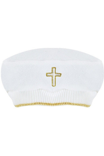 Cross Detail with Hat Baby Boy Christening & Baptism Romper 4 - Carriage Boutique