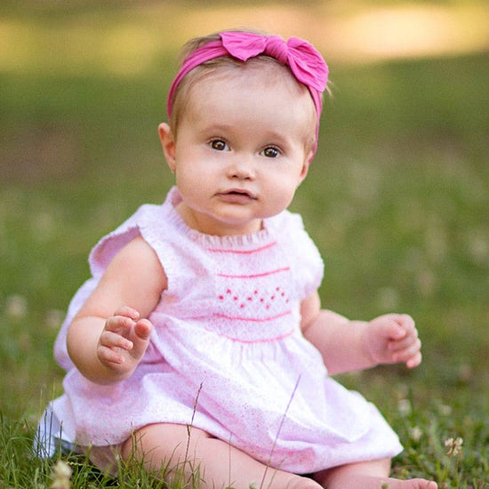 Ditzy Flowers Pink Girl Dress (Babies & Toddlers) 2 - Carriage Boutique