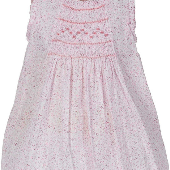 Ditzy Flowers Pink Girl Dress (Babies & Toddlers) - Carriage Boutique