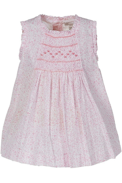 Ditzy Flowers Pink Girl Dress (Babies & Toddlers) - Carriage Boutique