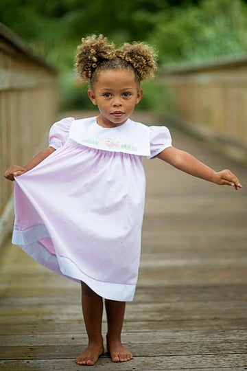 Pink with Easter Bunnies Dress - Baby Girls