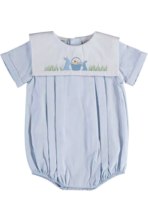 Easter Shadow Baby Boy Bubble Romper Outfit - Carriage Boutique