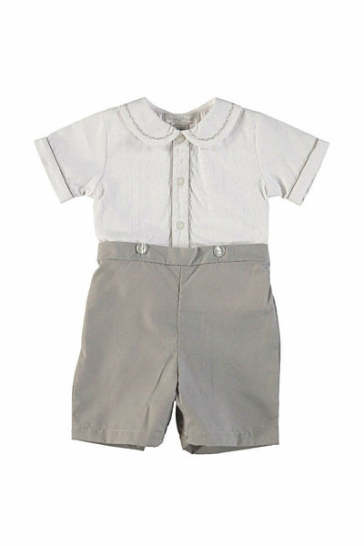 Elegant Gray Bobby Suit (Babies & Toddlers) - Carriage Boutique