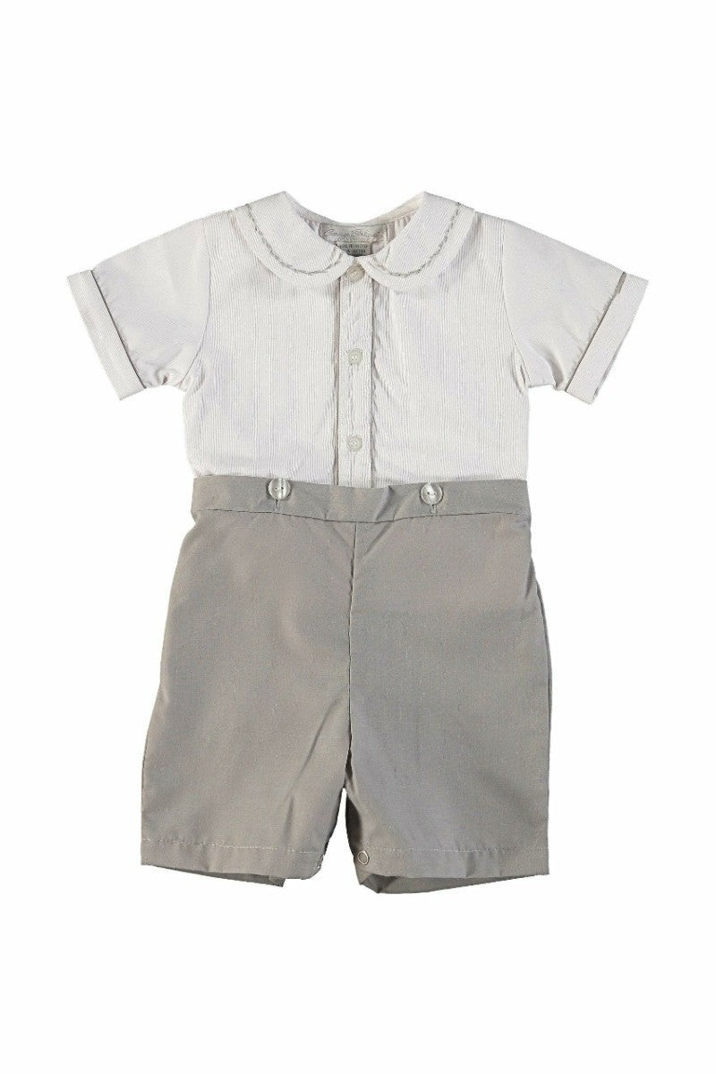 Elegant Gray Bobby Suit (Babies & Toddlers) - Carriage Boutique