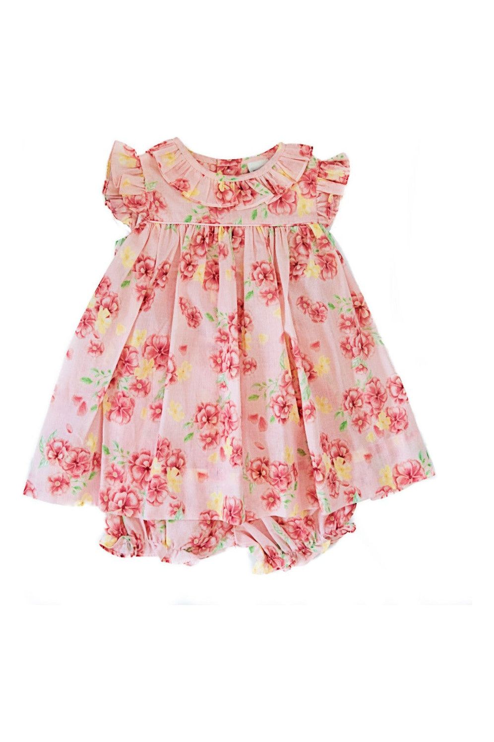 Floral Short Sleeve Girl Dress (Babies & Toddlers) - Carriage Boutique