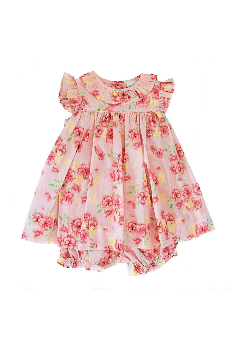 Floral Short Sleeve Girl Dress (Babies & Toddlers) - Carriage Boutique