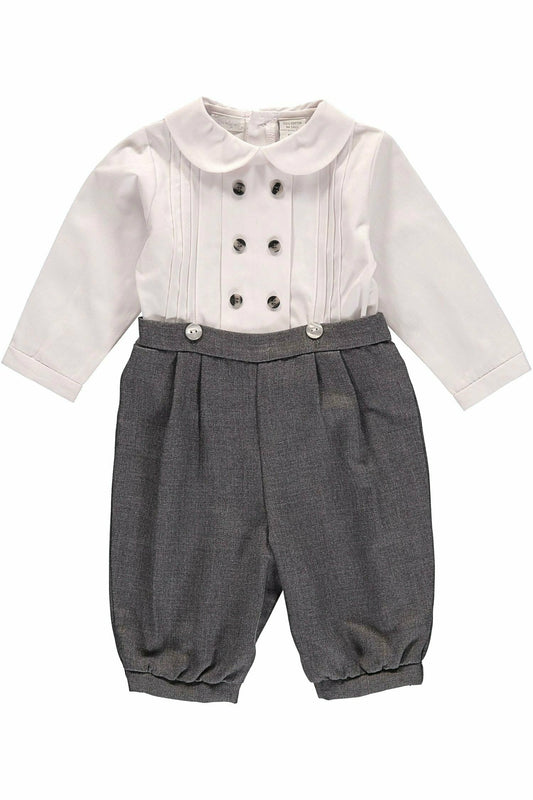 Gorgeous Grey Bobby Suit - Carriage Boutique 