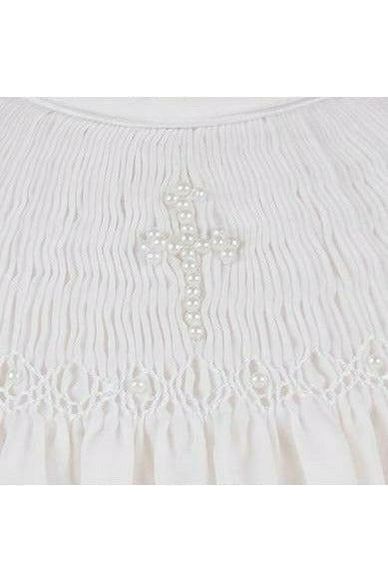 Hand Smocked Christening Pearl Cross Baby Girl Bishop Dress – Carriage Boutique Hand Smocked Christening Pearl Cross Baby Girl Bishop Dress – Carriage Boutique