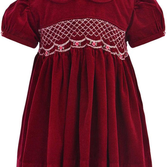Maroon Corduroy Short Sleeve Dress - Baby & Toddler - 24M Maroon Corduroy Short Sleeve Dress - Baby & Toddler - 24M