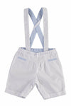 Seersucker Suspenders Short Set Bobby Suit (Babies) 4 - Carriage Boutique