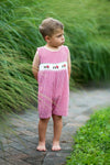 Sleeveless Watermelon Truck Jon Jon Romper 2 - Carriage Boutique