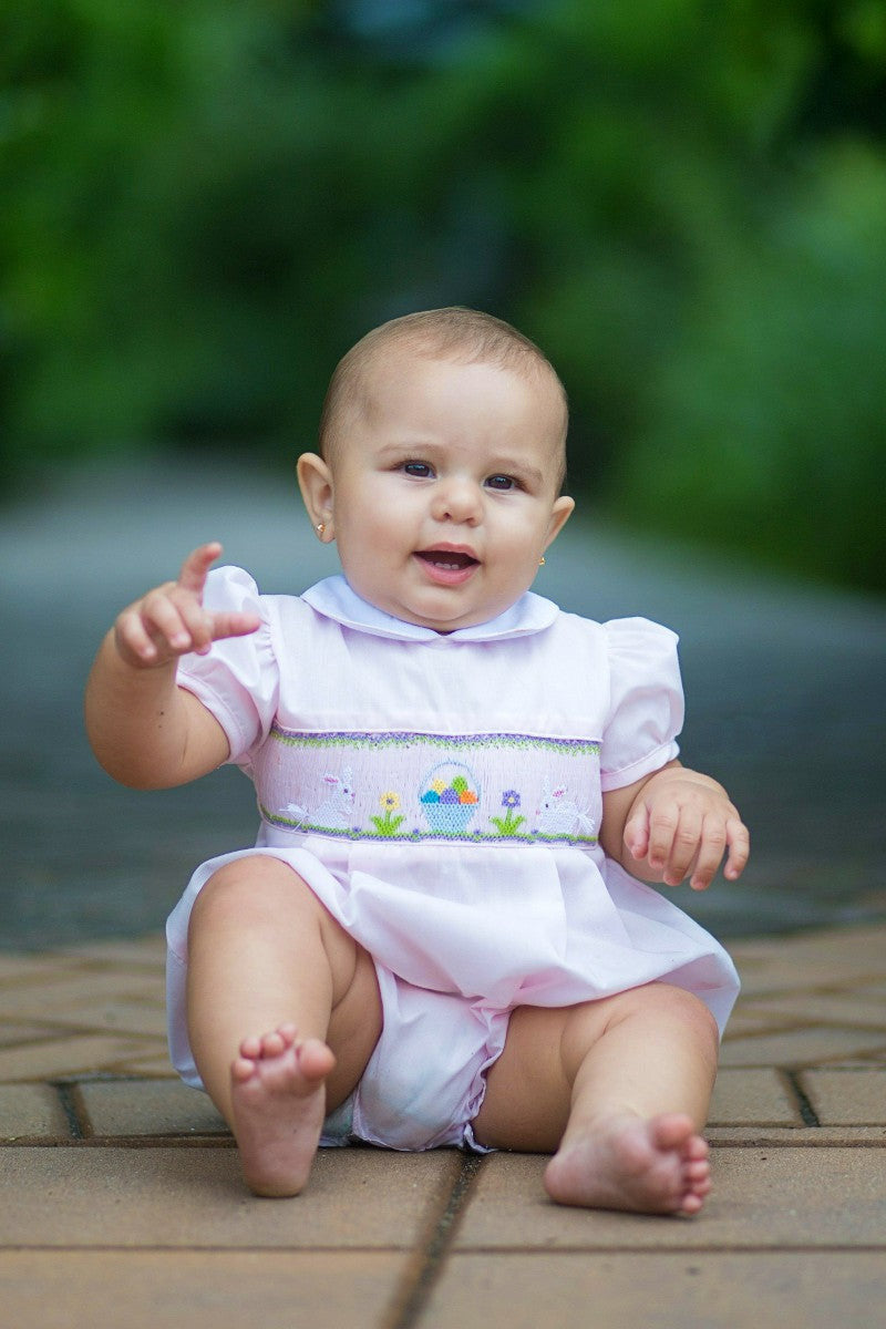 easter smocked dress Classic Bunnies Yoke Toddler Carriage Boutique Please mail the item(s) to the address below using the carrier of your choice Baby's First Easter Smocked Dress