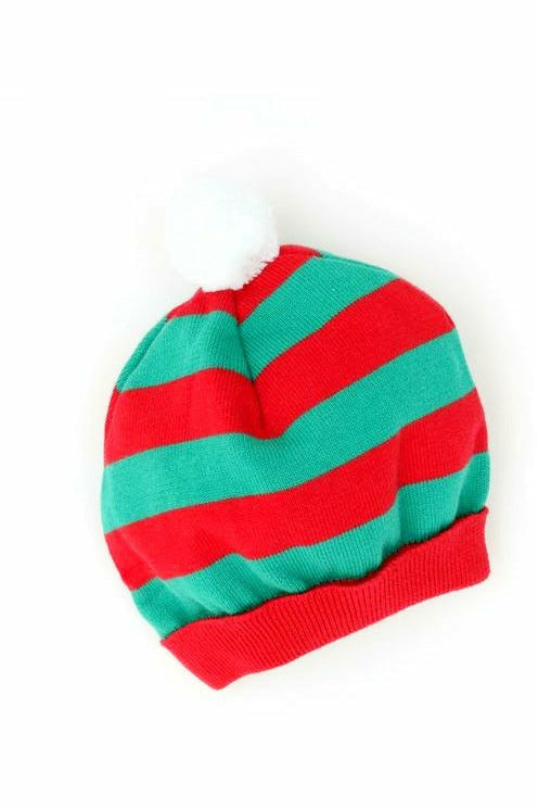 striped baby hat