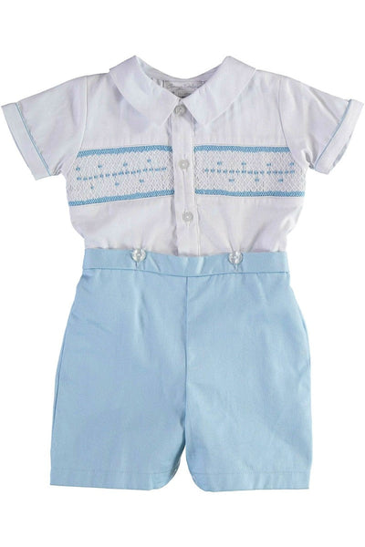 Swiss Blue Boy Bobby Suit (Babies & Toddlers) - Carriage Boutique