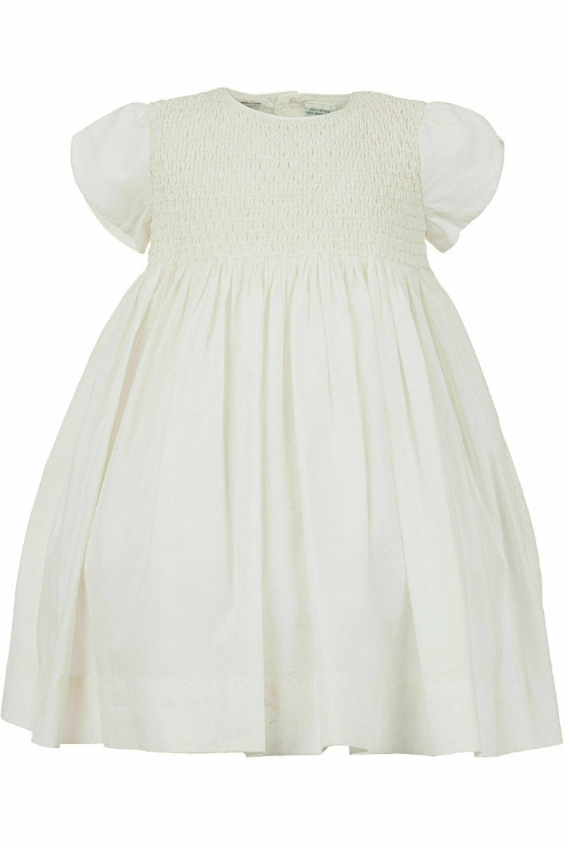 Toddler Girl Off White Vintage Dress - Carriage Boutique