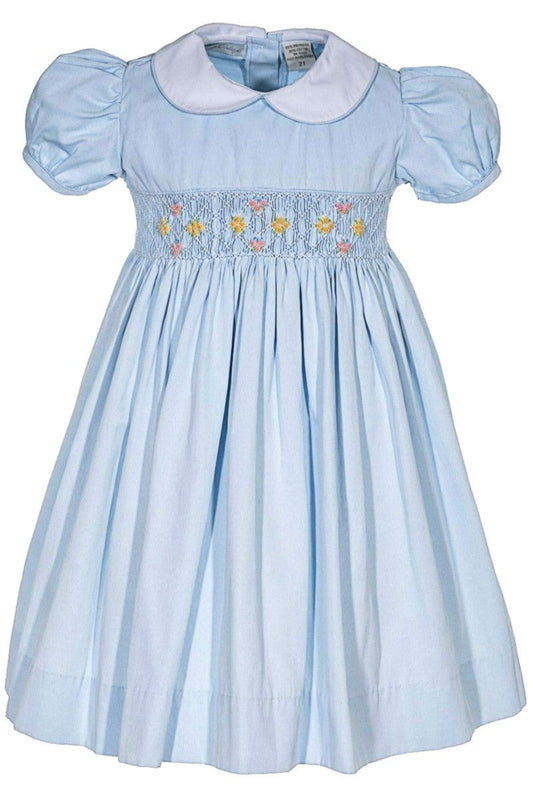 Picque Classic Blue Toddler Girl Dress - Carriage Boutique