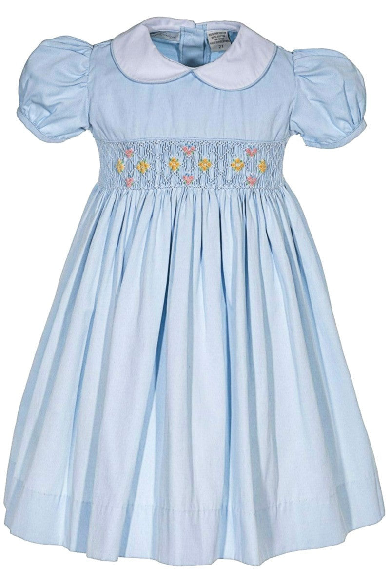 Picque Classic Blue Toddler Girl Dress - Carriage Boutique